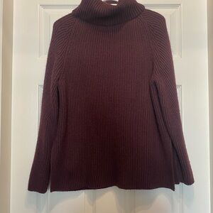Denver Hayes Maroon Turtleneck Sweater